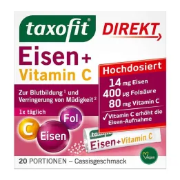 Taxofit Järn + Vitamin C Direct Granulat, 20 st