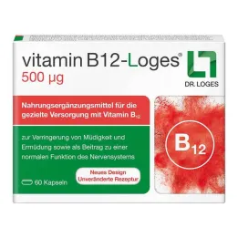 Vitamin B12-Loges 500 µg kapslar, 60 st