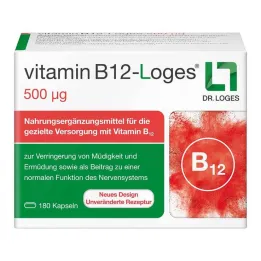 Vitamin B12-Loges 500 µg kapslar, 180 stycken