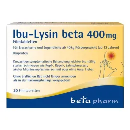 Ibu-Lysine beta 400 mg filmdragerade tabletter, 20 st