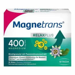 Magnetrans Relax + 400 mg granulatsticks blåbär, 20 st