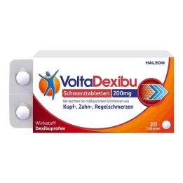 VoltaDexibu smärtlindrande tabletter 200 mg filmdragerade tabletter, 20 tabletter