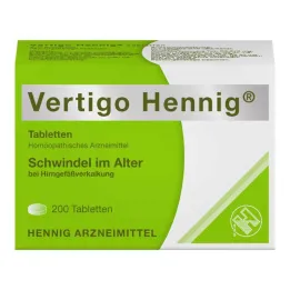 Vertigo Hennig tabletter, 200 st