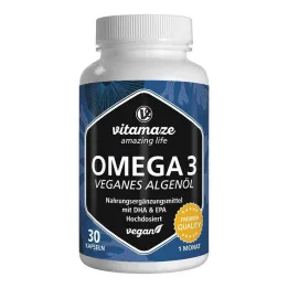 Omega-3 vegansk algolja högdoskapslar, 30 st