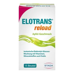 Elotrans reload elektrolytpulver äppelpåse, 15X7,45 g
