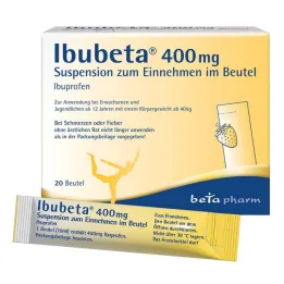 Ibubeta 400 mg oral suspension i en dospåse, 20 st