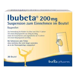 Ibubeta 200 mg oral suspension i en dospåse, 20 st