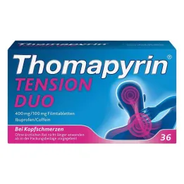 Thomapyrin TENSION DUO 400 mg / 100 mg filmdragerade tabletter, 36 st