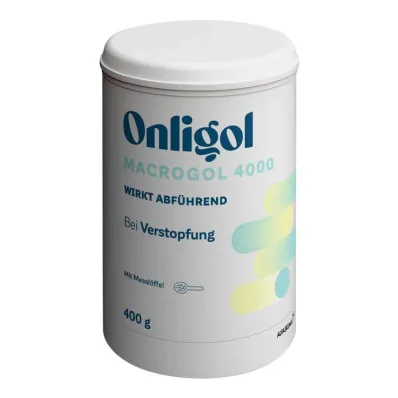 Onligol Macrogol 4000 pulver för att göra e.solution burk, 400 g Onligol Macrogol 4000 pulver för att göra e.solution burk, 400 g