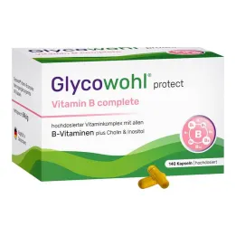 Glycowohl Vitamin B komplett + Inositol + Kolin kapslar, 140 st