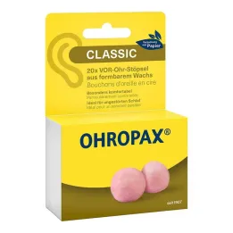 Ohropax Klassiskt vax framför öronpropparna, 20 st