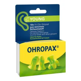 Ohropax Young skum i öronproppar, 10 st