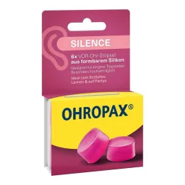 Ohropax Silence in-öronproppar i silikon, 6 st