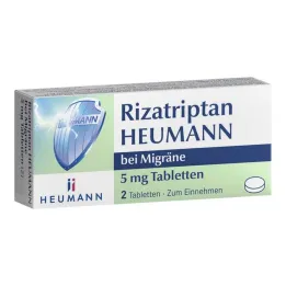 Rizatriptan Heumann mot migrän 5 mg tabletter, 2 st