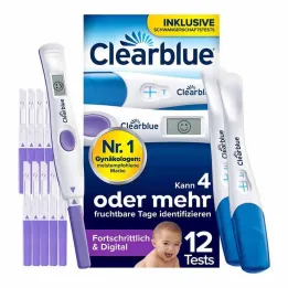 Clearblue ägglossnings- och graviditetstest kombinationsförpackning, 12 st