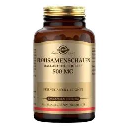 Solgar psyllium skal 500 mg kapslar, 200 st