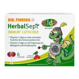 DR.THEISS HerbalSept Immun Lollipops Kids D NEM 6 st godis, 6 st