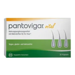 Pantovigar vitala kapslar med näringsämnen för hår, 30 st