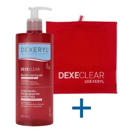 Dexeryl Dexeclear skummande rengöringsgel för oren hud, 400 ml