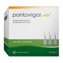 Pantovigar vitala kapslar med näringsämnen för hår, 180 stycken