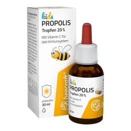 Beecraft Kids Propolis ekologiska droppar 20% plus C-vitamin, 30 ml