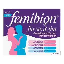 Femibion för hennes & him tabletter, 2x28 st