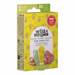 Wild Stripes Kids känsliga Jungle Vibe plåster, 20 st