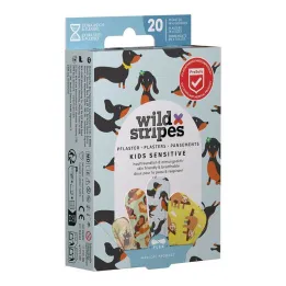Wild Stripes Kids känsliga Animal Fun-plåster, 20 st