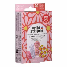 Wild Stripes Klassiska känsliga Pastell Fun plåster, 20 st