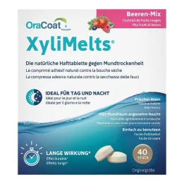 Xylimelts självhäftande tabletter bärmix Oracoat, 40 st