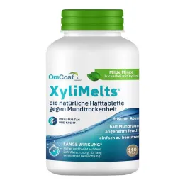 Xylimelts självhäftande tabletter mild mint Oracoat, 110 st
