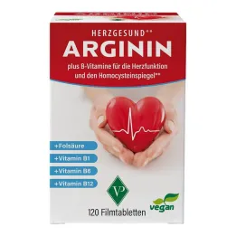 Arginine Heart Healthy + Vitamin B1 + B6 + B12 + Folic Acid Film Tab., 120 st