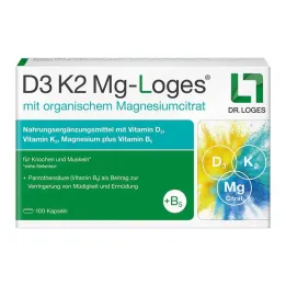 D3 K2 MG-Loges kapslar, 100 st