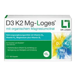 D3 K2 MG-Loges kapslar, 180 st