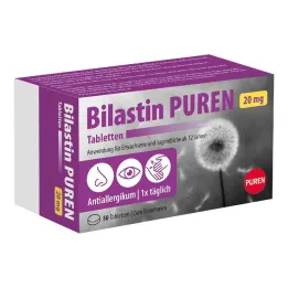 Bilastin Puren 20 mg tabletter, 50 st