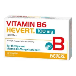Vitamin B6 Hevert 100 mg tabletter, 60 st
