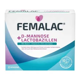Femalac D-Mannose + Lactobacillus pulver för H.e.L.z.E., 10 st
