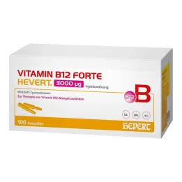 Vitamin B12 Forte Hevert 3000 µg injektionsvätska ampull, 100x2 ml