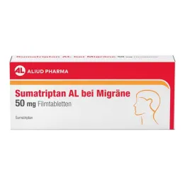Sumatriptan AL mot migrän 50 mg filmdragerade tabletter, 2 st
