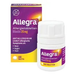 Allegra allergitabletter 20 mg tabletter burk, 100 st