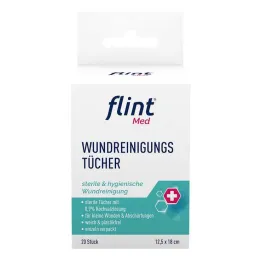 Flint Med sårtvättservetter sterila 12,5x18 cm, 20 st