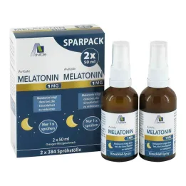 Melatonin 1 mg sömnspray, 2x50 ml