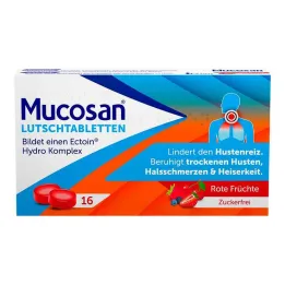 Mucosan sugtabletter röda frukter, 16 st