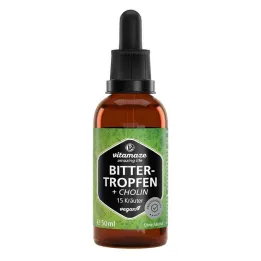 Bittra droppar 15 örter + kolin utan alkohol, 50 ml