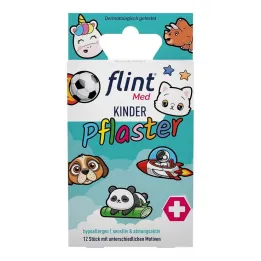 Flint Med barnplåster 13x22mm allergivänliga sens., 12 st