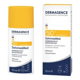 Dermasence Solvinea Med Solskydd Ansiktsvätska LSF 50 +, 50 ml