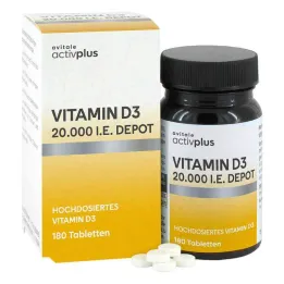 Activplus Vitamin D3 20 000 IE depåtabletter (180 stycken)