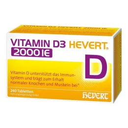 Vitamin D3 Hevert 2000 IE tabletter, 240 st