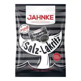 Jahnke Salmiak saltlakritsgodis, 125 g