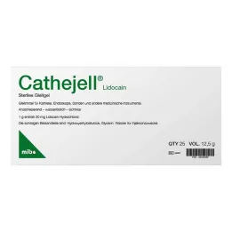Cathejell Lidokain sterilt glidmedel Zhs 12,5 g, 25 st